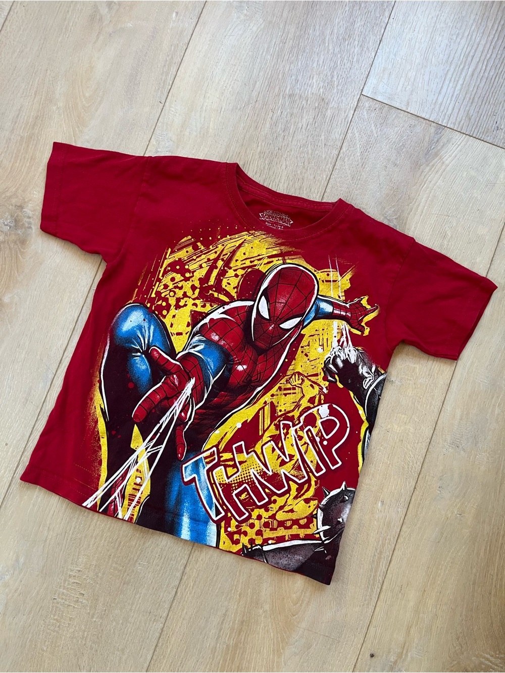 Kids Spider-Man and Rhino Graphic T Size 8